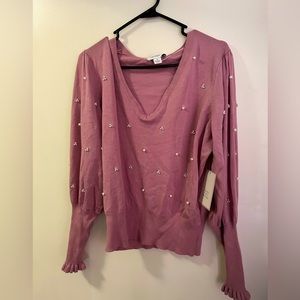 Brand new pearl sweater